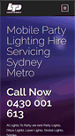 Mobile Screenshot of lightstoparty.com.au